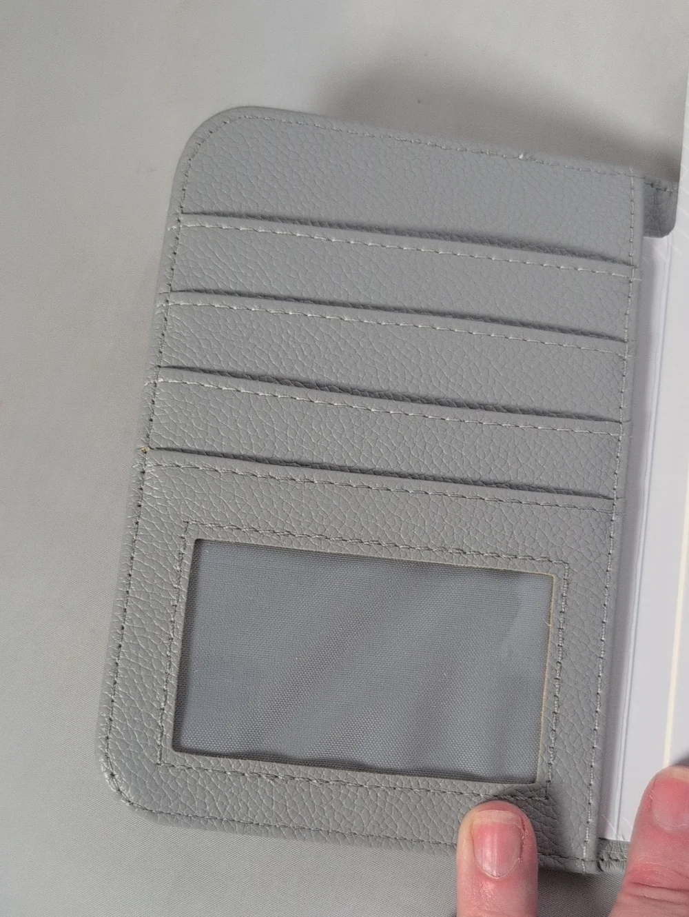 MIAMICA Gray Passport Case Goodbye Au Revoir Adios
